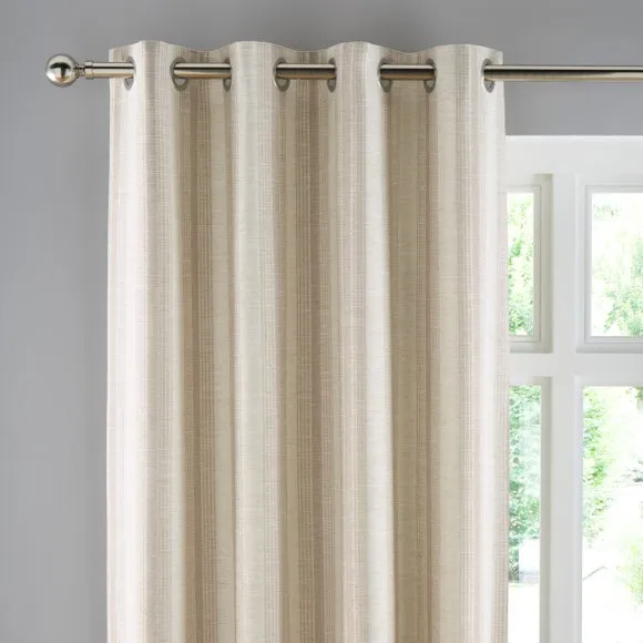 Salvage Stripe Eyelet Curtains 1