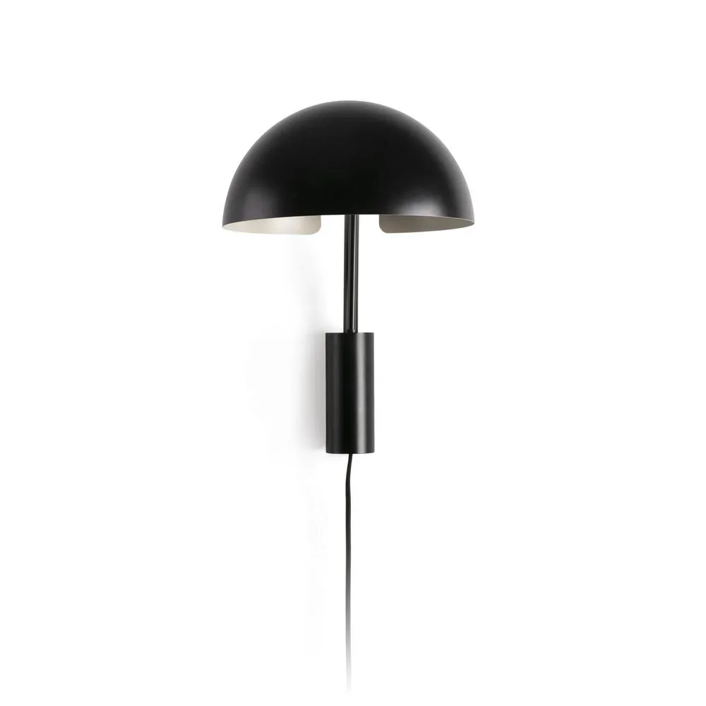 Netlighting Dominica Dome Wall Lamp Black Black 1x E27