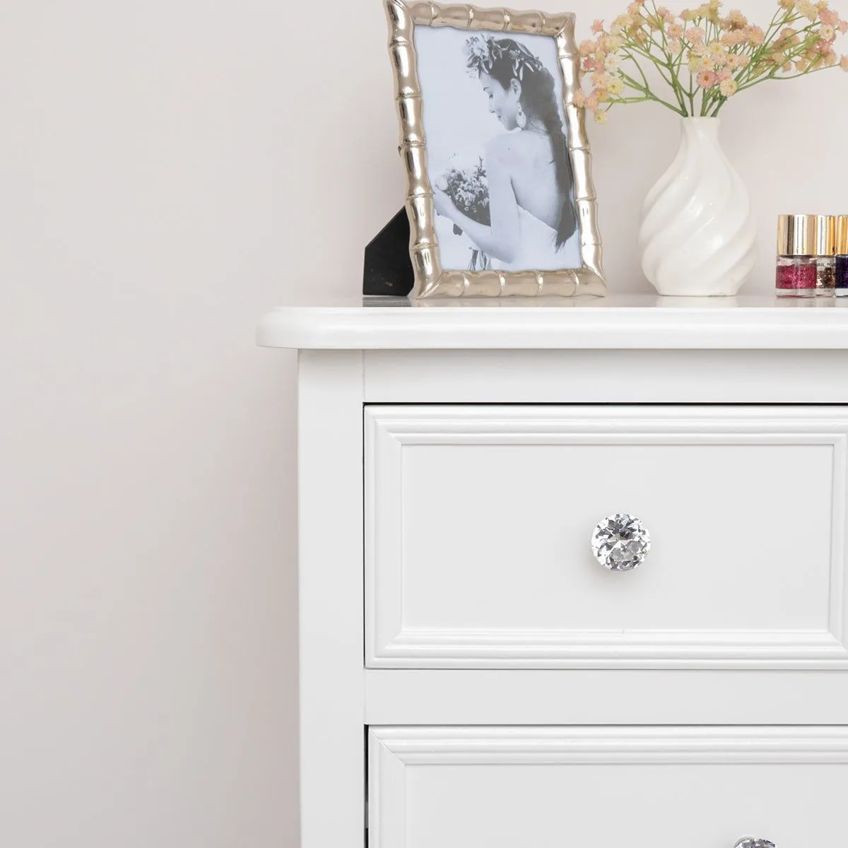 Melody Maison Large White Chest Of 6 Drawers - Victoria Range 6