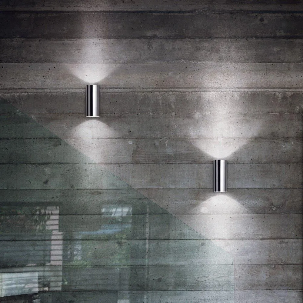 Netlighting Hot 2 Light Up & Down Wall Light Chrome GU10 in Grey 2