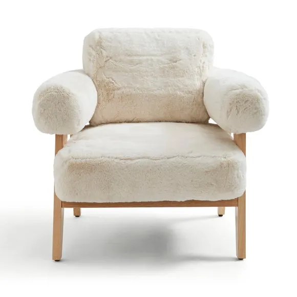 Brynn Supersoft Faux Fur Accent Chair 5