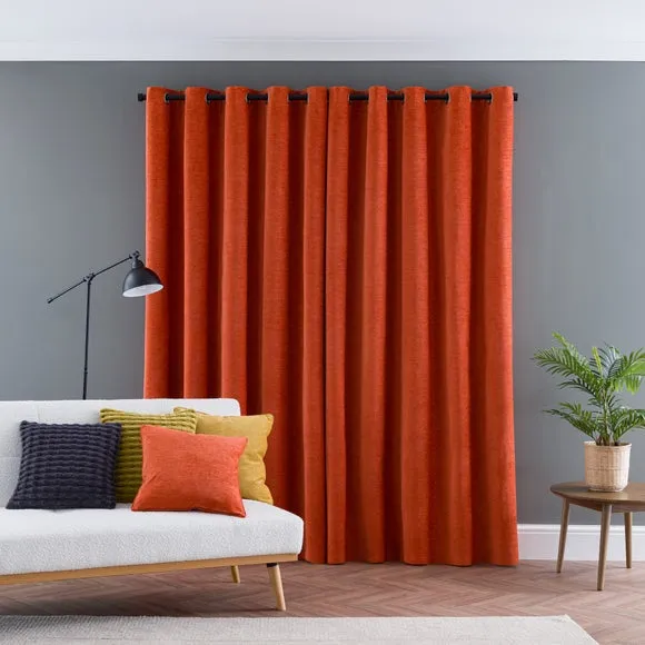 Genoa Chenille Blackout Eyelet Curtains 4