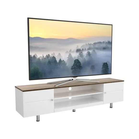 AVF White Sands Extra Wide TV Stand for TVs up to 85” 3