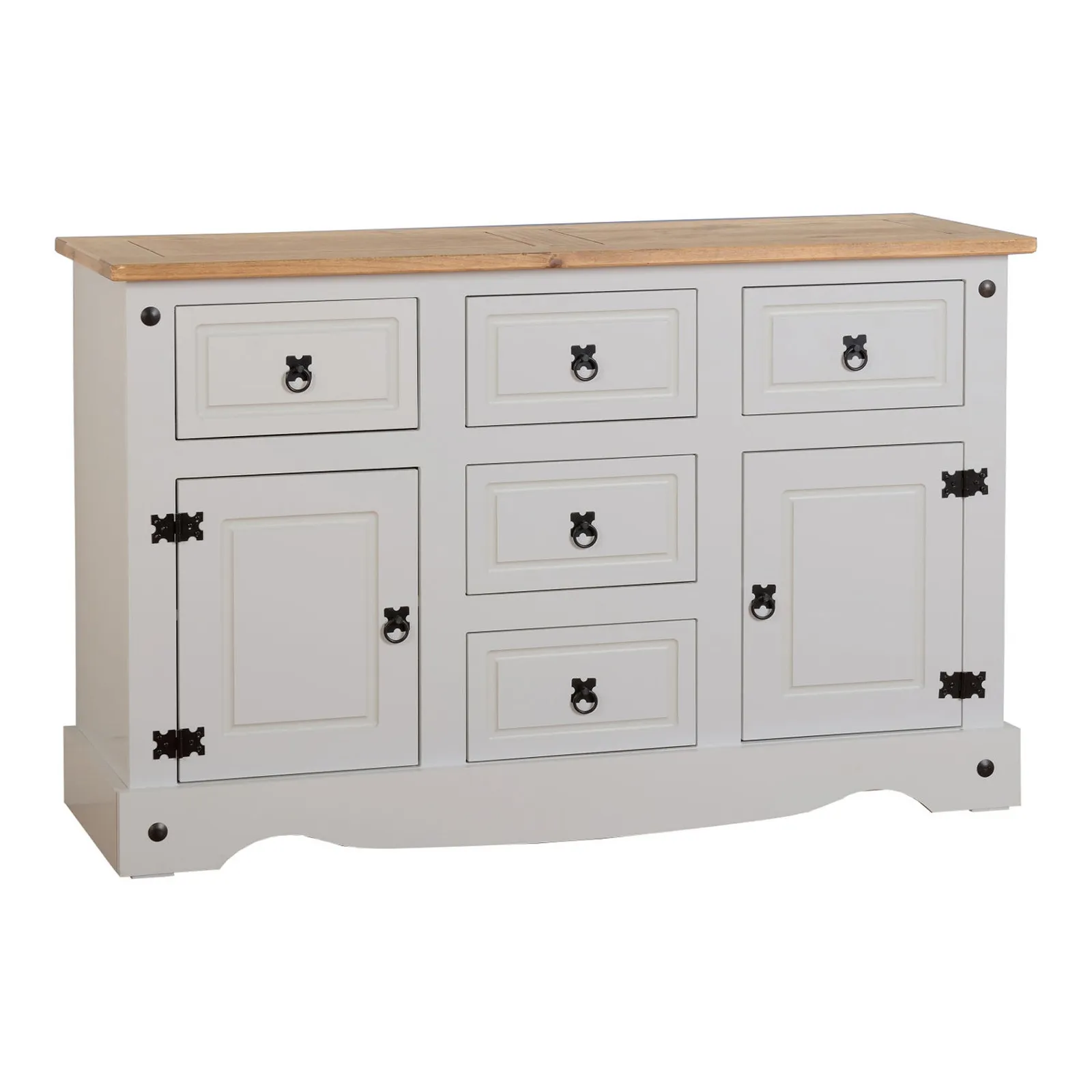 Corona Grey Pine Sideboard White