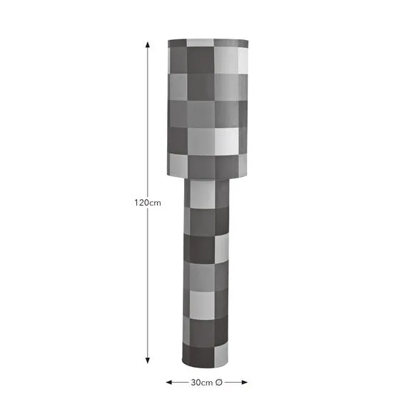 Clara Patchwork Fabric Floor Lamp 6