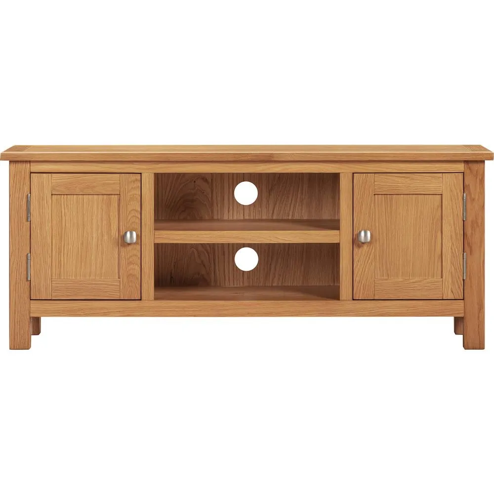 Seconique Cambridge 2 Door Tv Unit - Honey (Fully assembled) in Light Brown 4