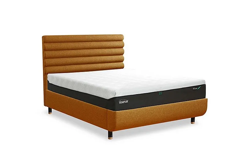 Arc Disc Bed Frame with Vectra Headboard - King Size - Black & Gold