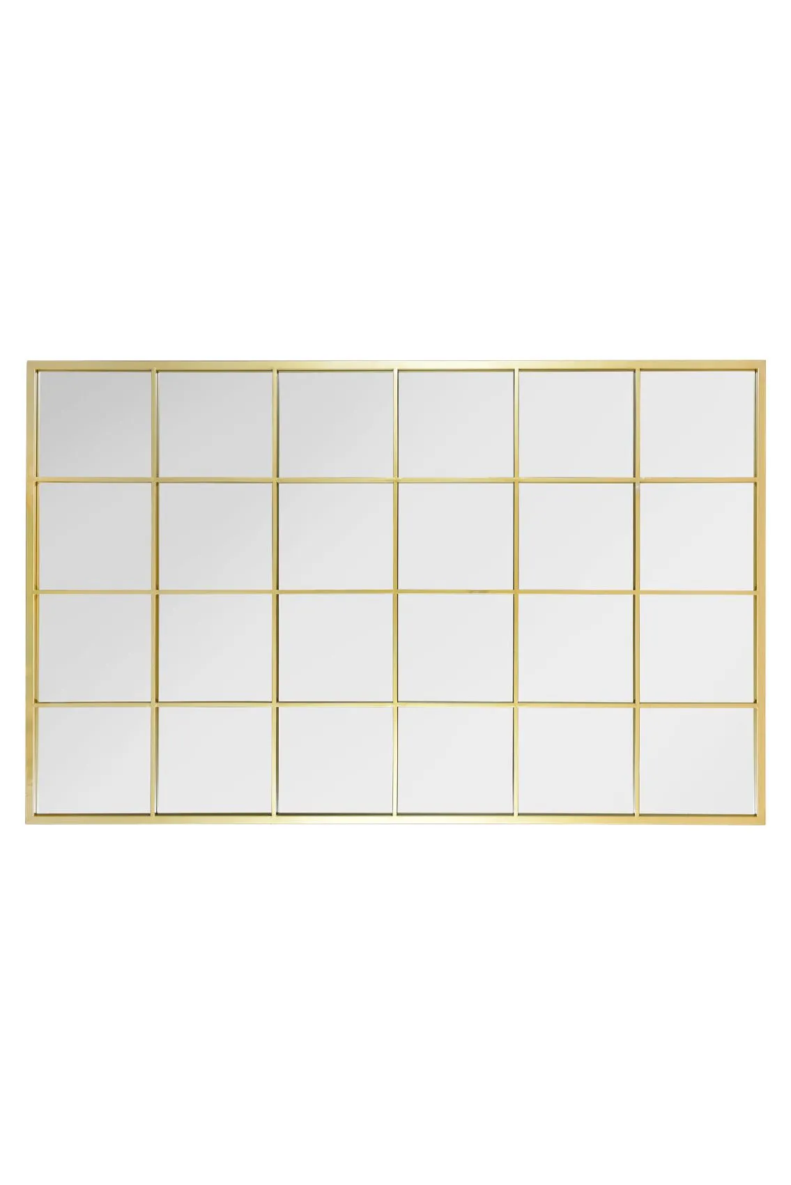 MirrorOutlet The Fenestra Gold Modern Window Leaner / Wall Mirror 69" X 43" 174CM X 110CM 4