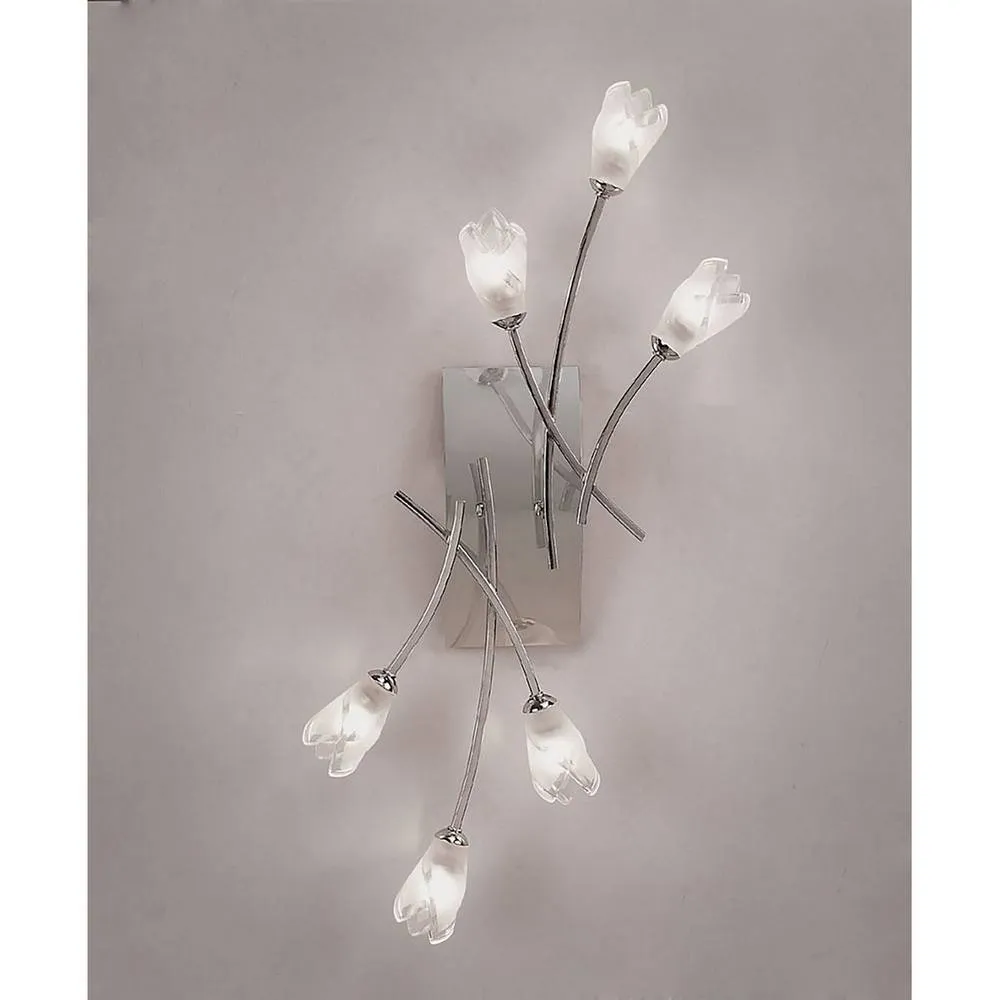 Netlighting Pietra CeilingWall Switched 6 Light G9 Polished Chrome in Grey 2