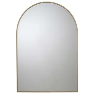 Croydex Arched Framed Mirror Brass Effect - 700 x 500mm