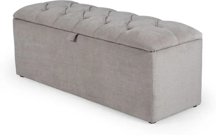 Orkney Storage Ottoman, Owl Grey