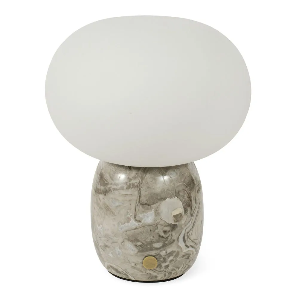 Heal's Pebble LED Portable Table Lamp Grey Marble 2