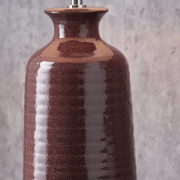 Pacific Lifestyle Helka Ribbed Reactive Glaze Table Lamp 3