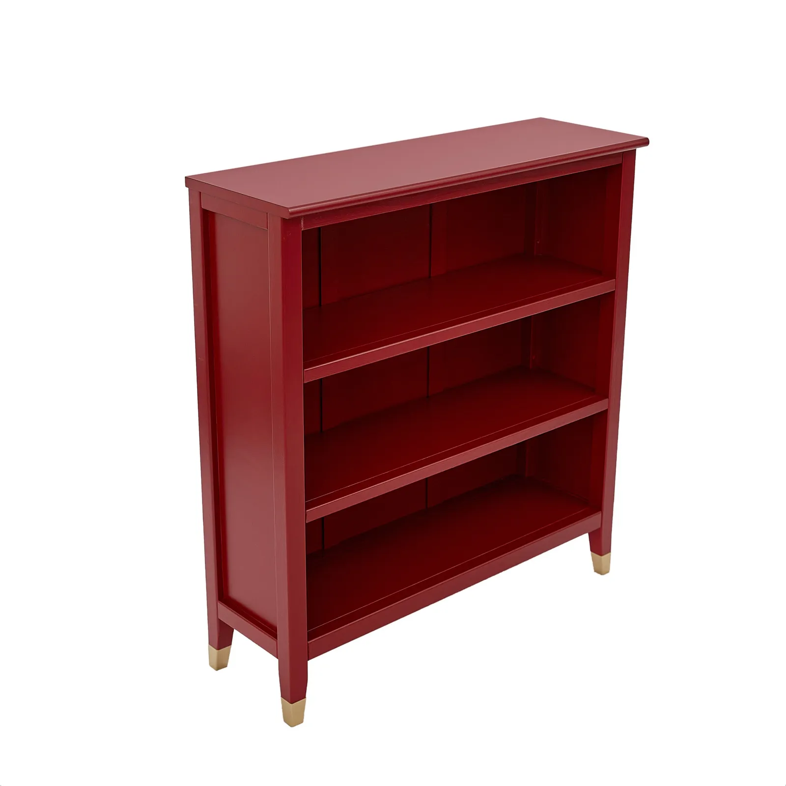 Cabinet Bits Palazzi 3 Tier Bookcase H97 W89 D25cm in Red 4