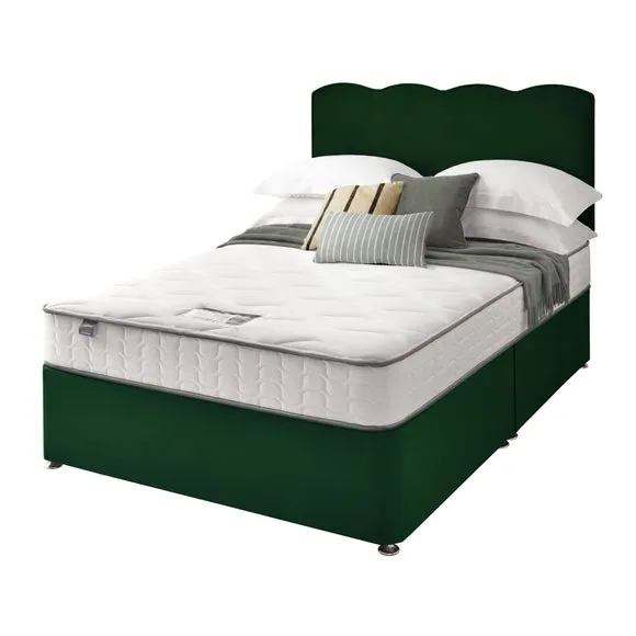 Silentnight Divan Bed With Wave Velvet Headboard and 800 Pocket Sprung Mattress 2
