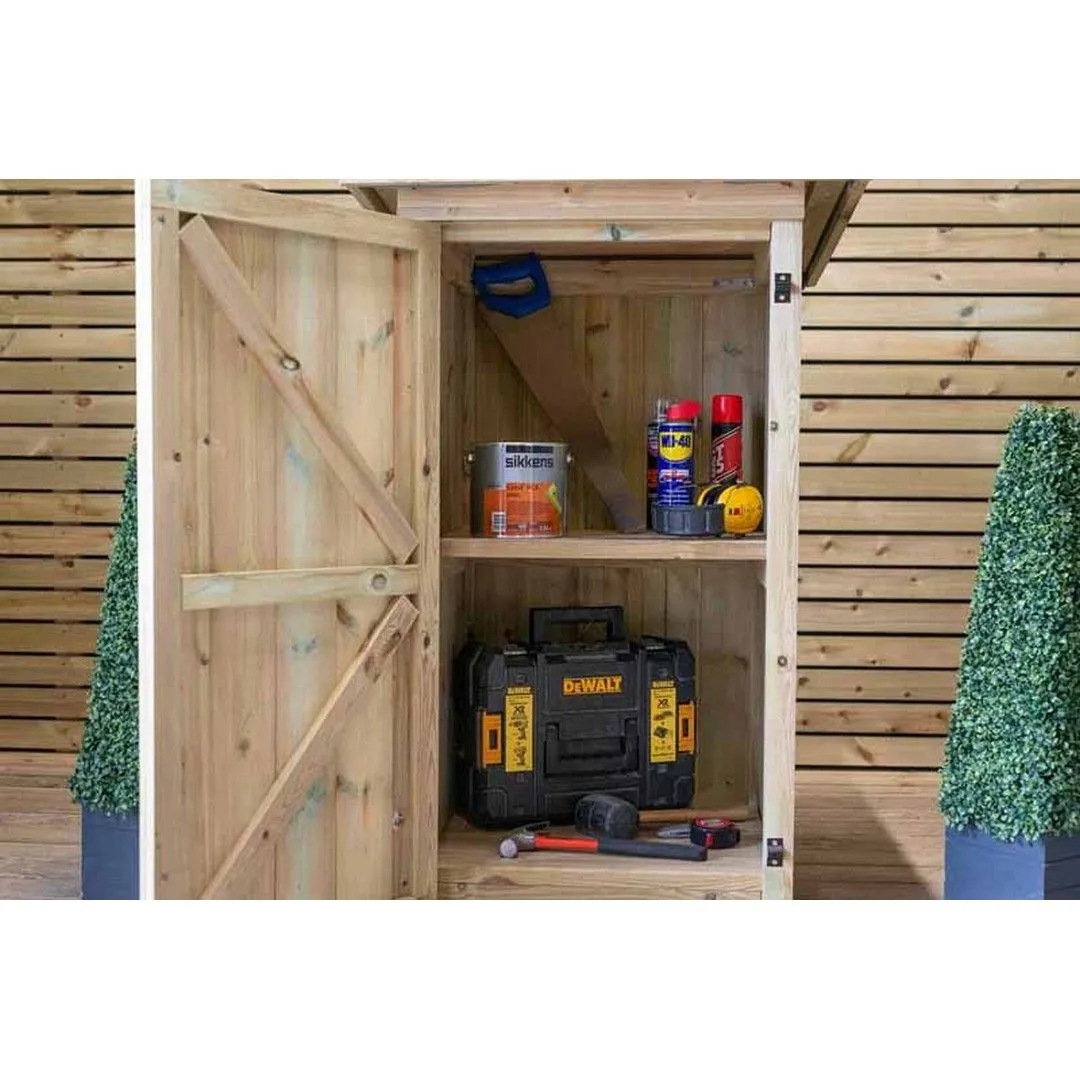 Buttercup Farm Gisburn Garden Store Small - Timber - L96 x W89 x H123 cm in Brown