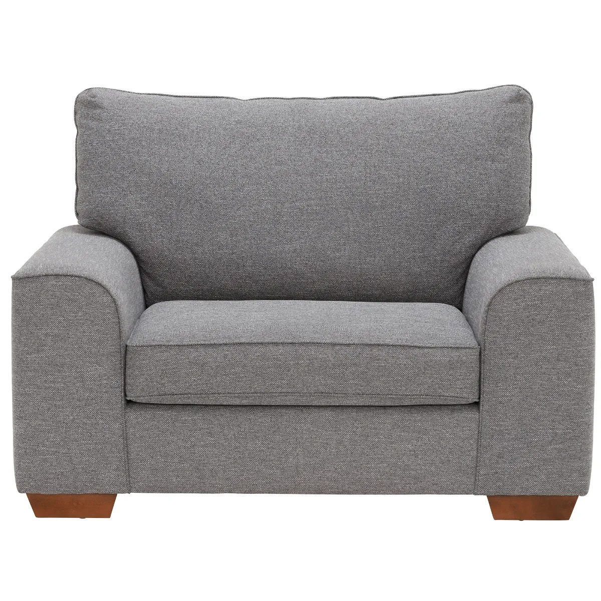 Findlay Love Seat Without Scatters Sofa, Grey Fabric | Barker & Stonehouse