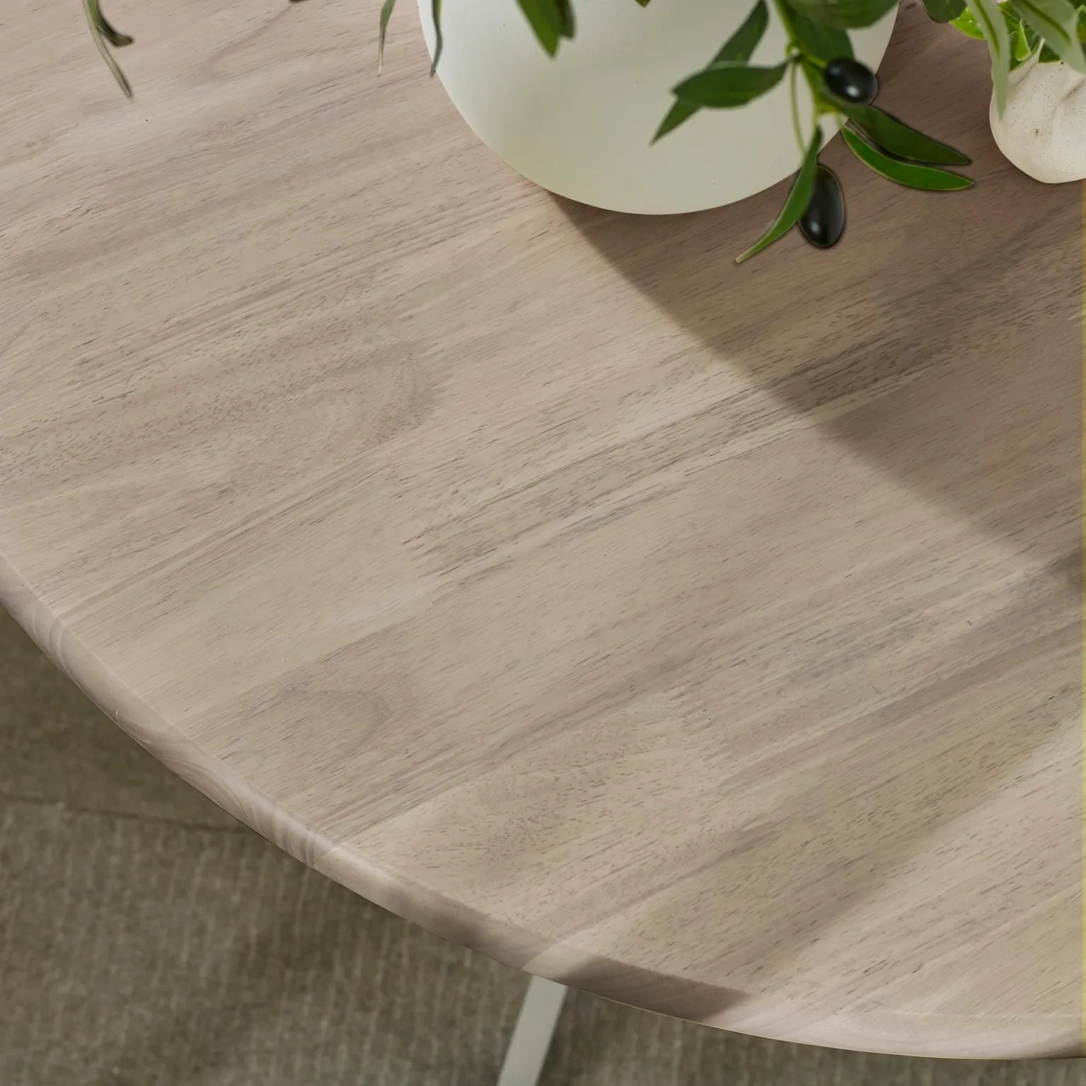 FurnitureboxUK Bude Rustic Wooden Dining Table in Light Grey 3