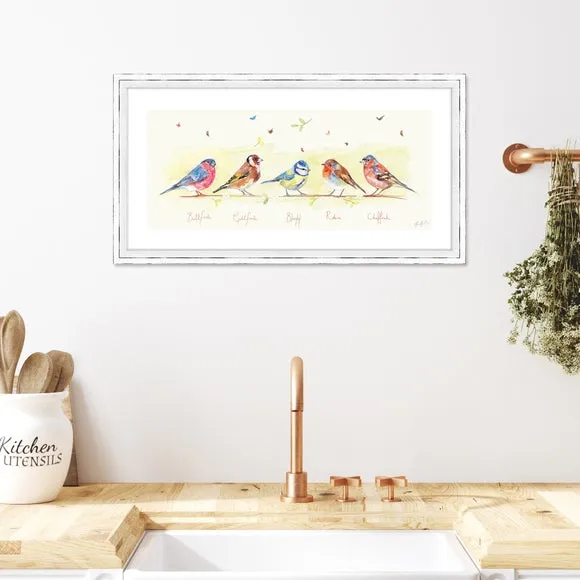 The Art Group Line Of Garden Birds Framed Print