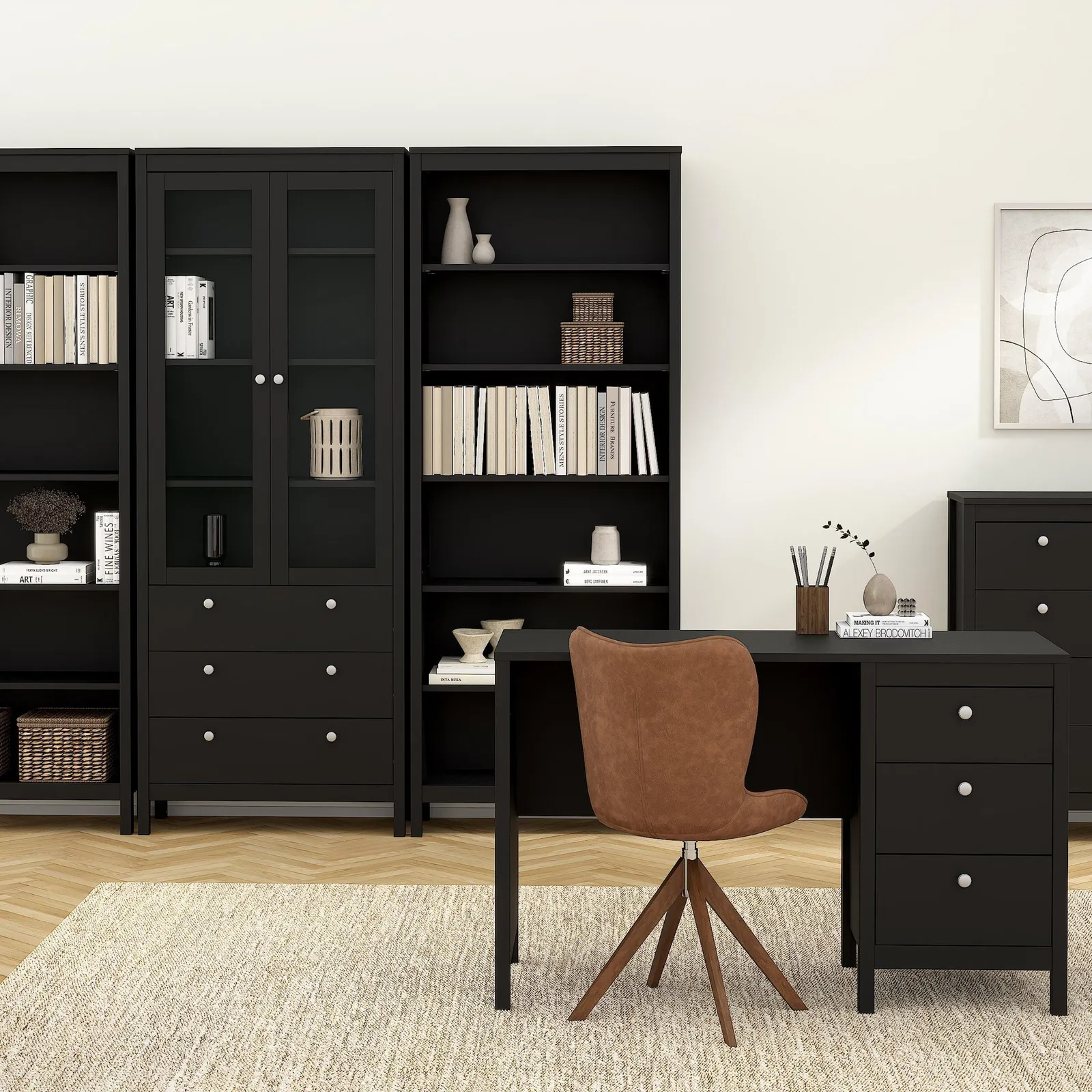 Furniture To Go Madrid Bookcase in Black 6