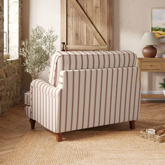 Beatrice II Folkstone Stripe Snuggle Chair 2