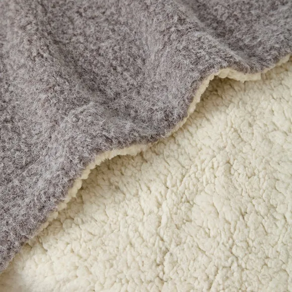 Mottled Sherpa Throw Blanket 130cm x 180cm 2