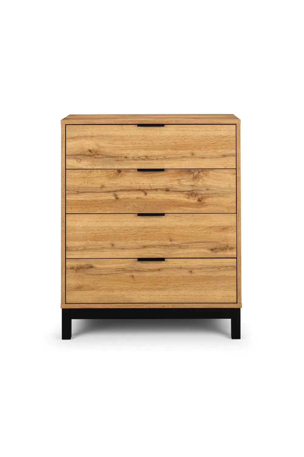 Julian Bowen Bali 4 Drawer Chest in Light Oak 6
