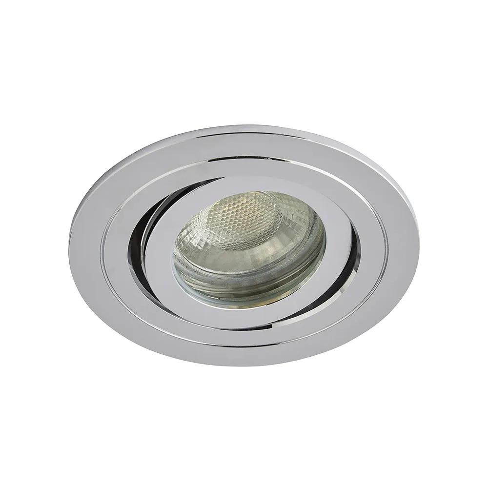 Fion Circular IP65 Tiltable Downlight, Chrome 1