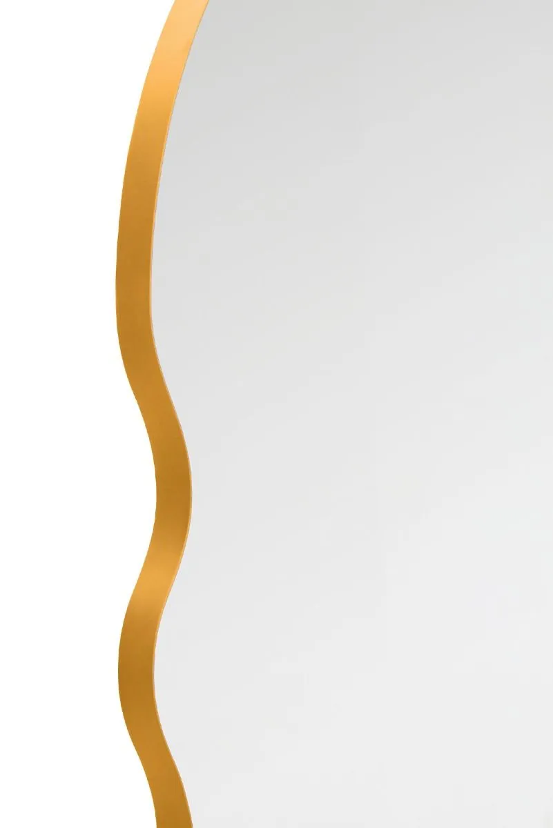 MirrorOutlet New Gold Metal Dome Arch Topped Wall Mirror 71" X 31" (180CM X 80CM) 3