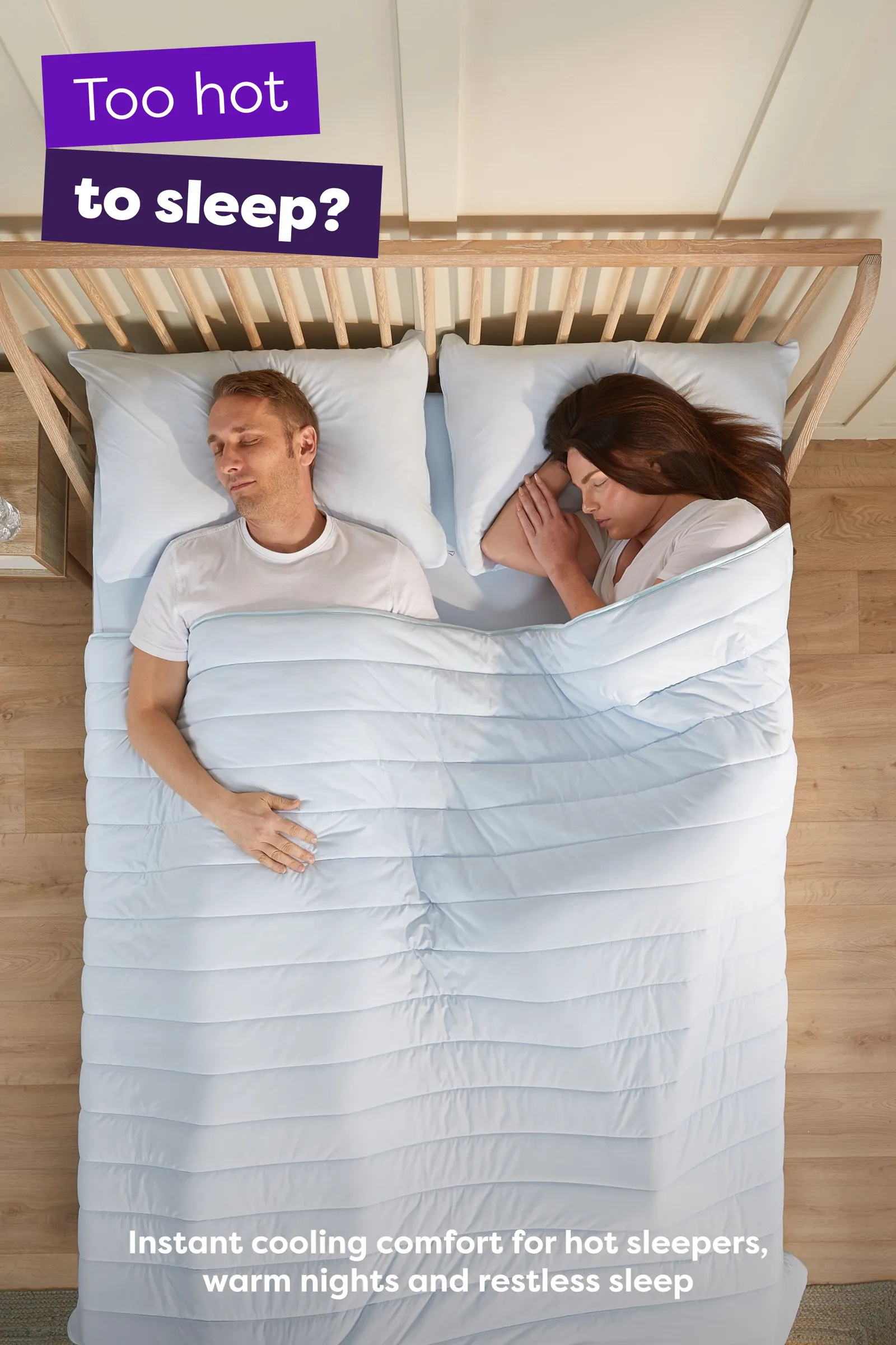 Slumberdown Cool Sleep Ultra Cool Nylon Summer Duvet / Blanket in Blue 3