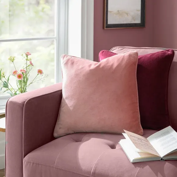 Clara Cotton Velvet Square Cushion