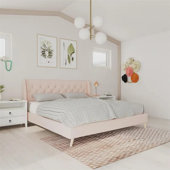 Novogratz Her Majesty Bed, Linen 2