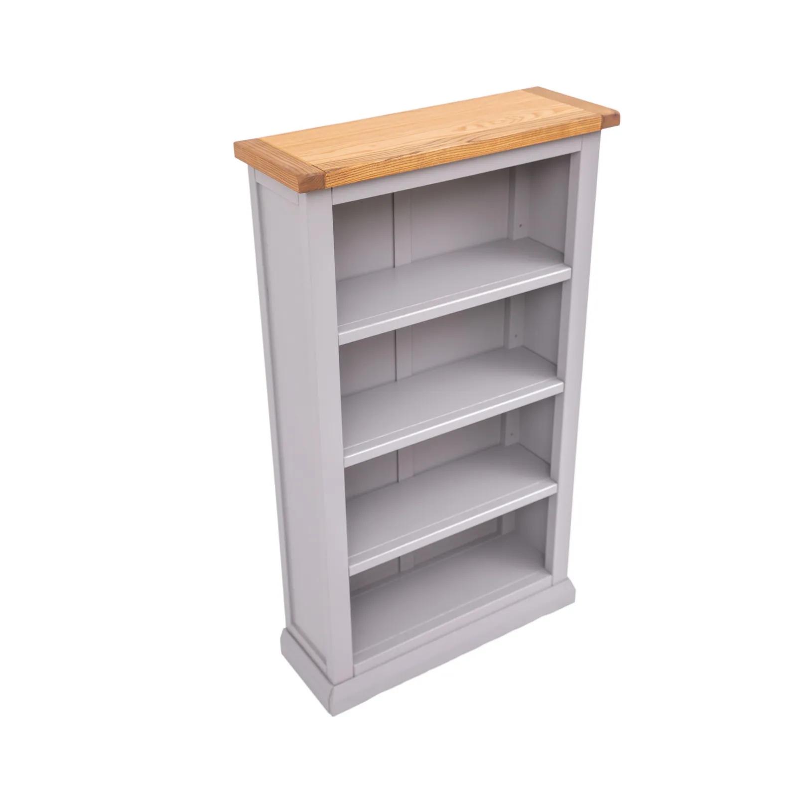 Cabinet Bits Bookcase with plinth 120x70x25cm in Grey 3