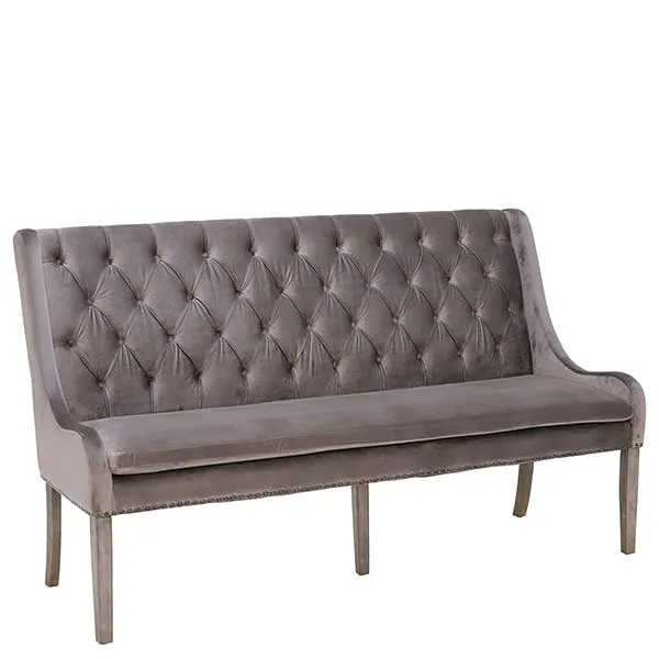 Ophelia 180cm Button Back Velvet Bench