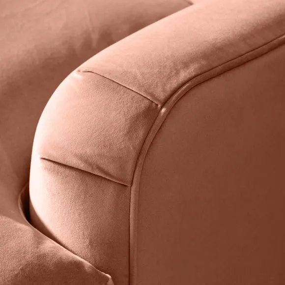 Martha Vintage Velvet Corner Chaise 6