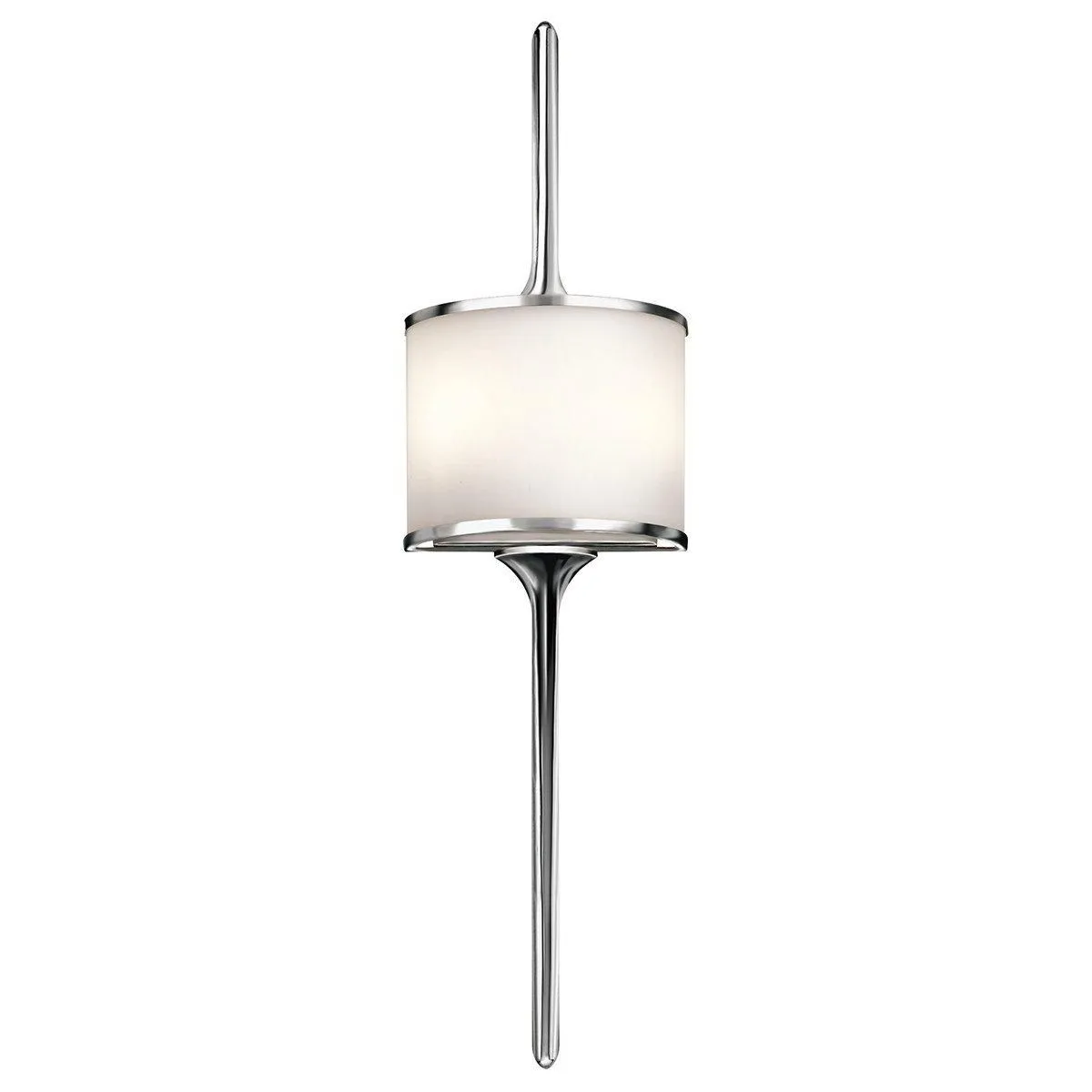 Netlighting Mona 2 Light Indoor Wall Light Polished Chrome G9 in Grey