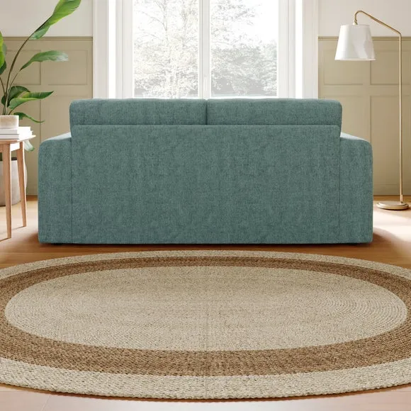 Abel Vintage Soft Chenille Reversible Corner Chaise Sofa 2