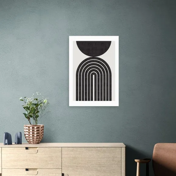 East End Prints Abstract Rainbow Circle Print 1