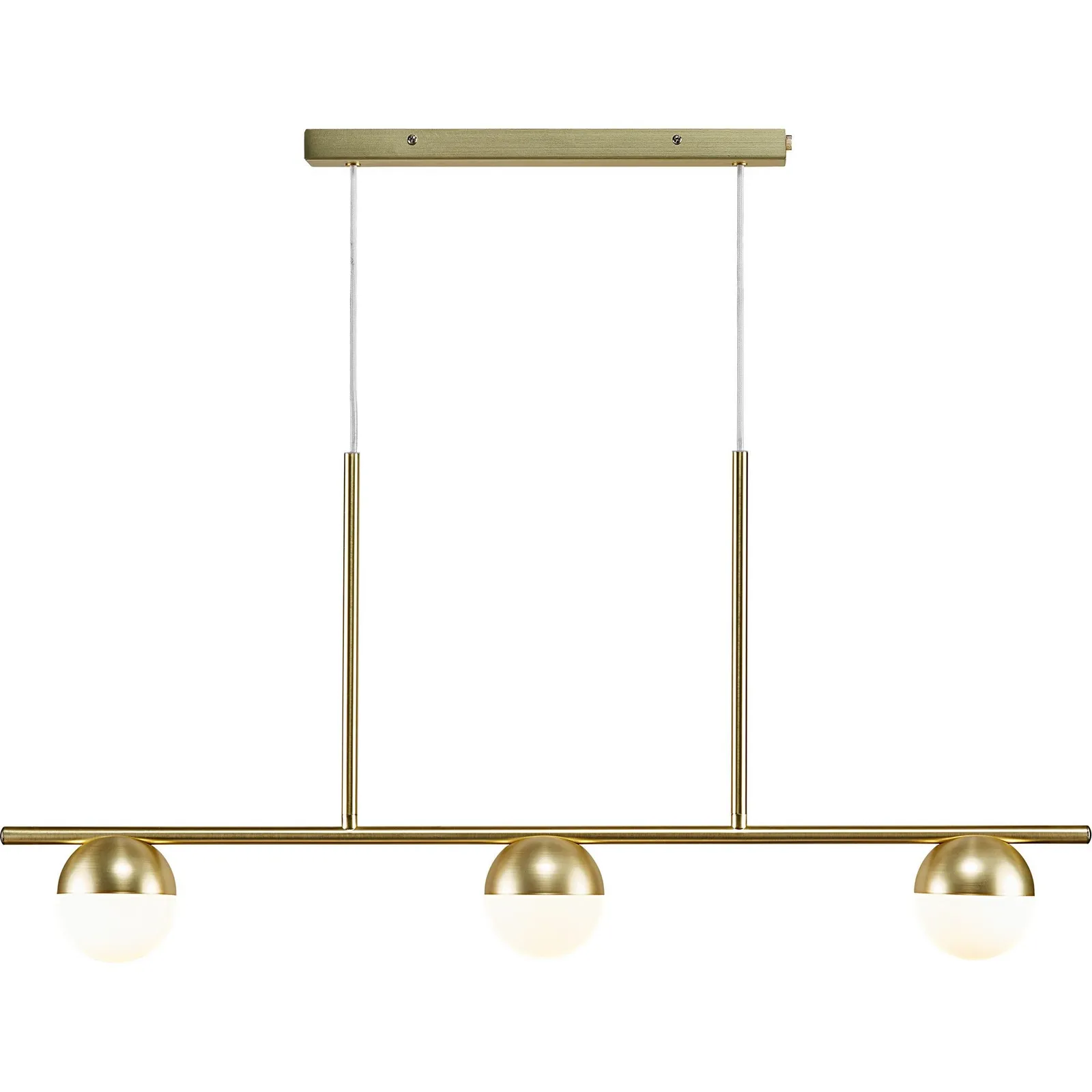 Nordlux Contina Pendant Light Brass Metal Dining Room G9 Mains 10cm in Gold