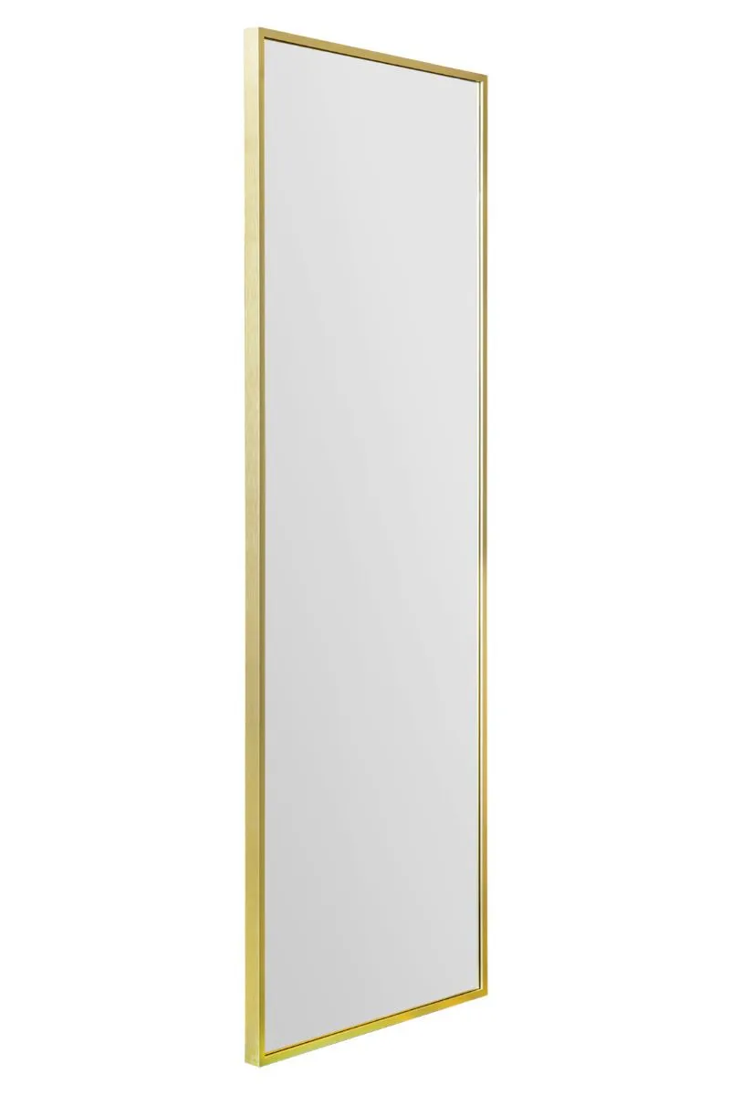MirrorOutlet The Artus - Gold Aluminium Edged Wall Mirror 47" X 16" (120CM X 40CM) 3