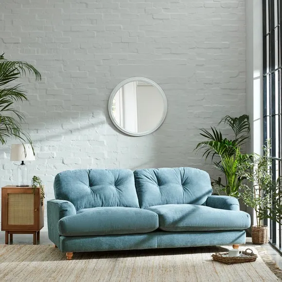 Martha Vintage Soft Chenille 3 Seater Sofa 5
