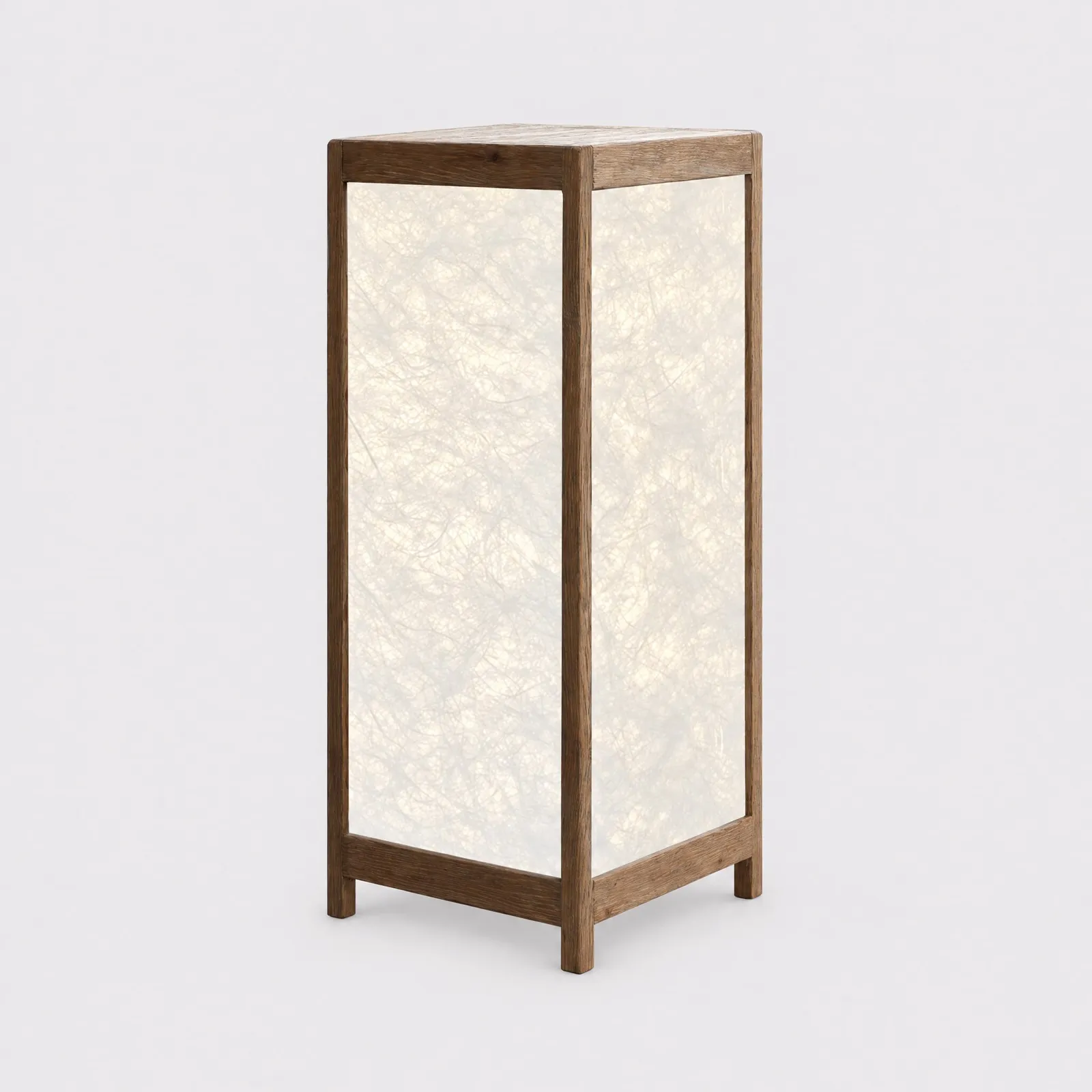 Chinese Style Floor Lamp 35X35X85Cm, White Oak | Barker & Stonehouse