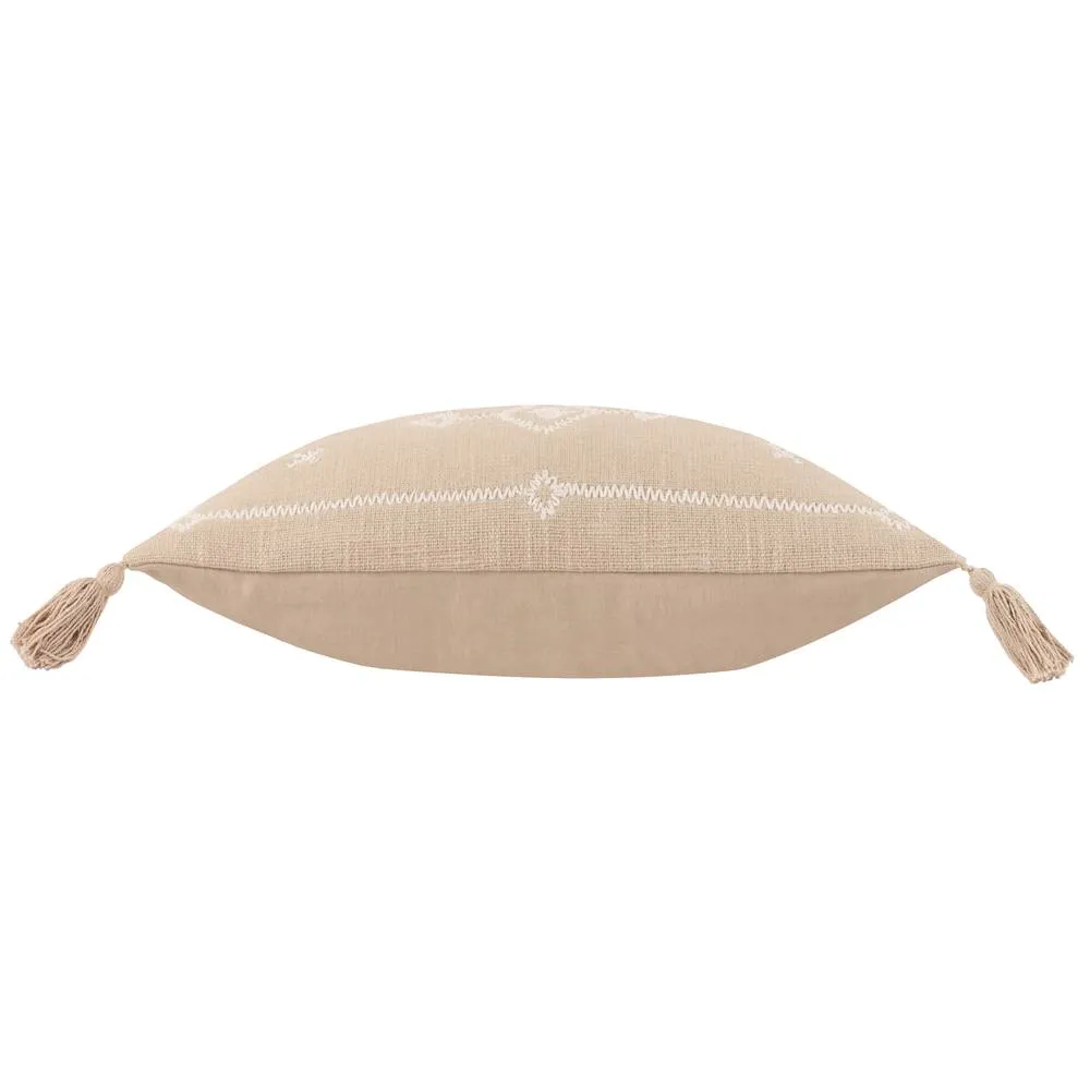Yard Folis Geometric Cushion in Stone 3