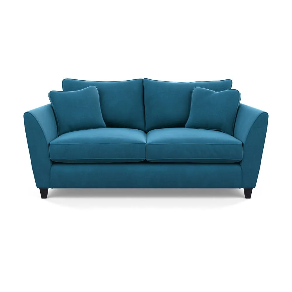 Heal's Torino 3 Seater Sofa Smart Velvet Ocean Black Feet 1