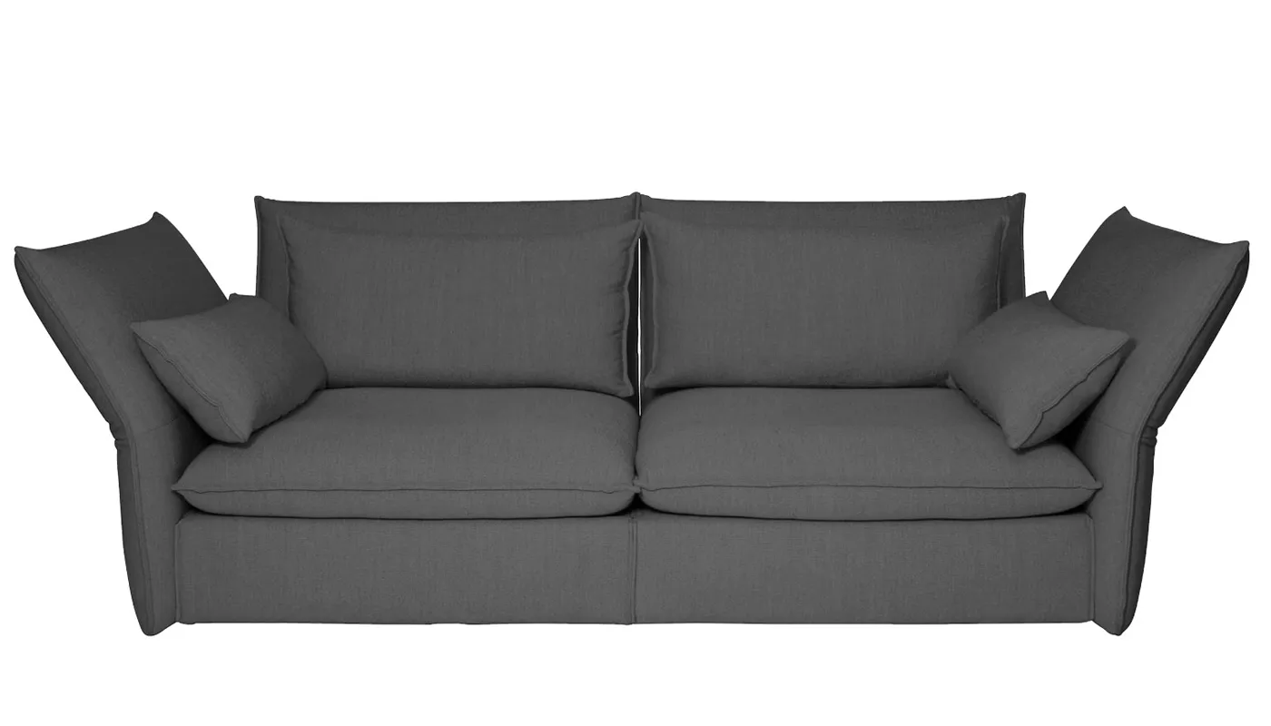 Vitra Mariposa 2 1/2 Seater Sofa Credo Anthracite 1