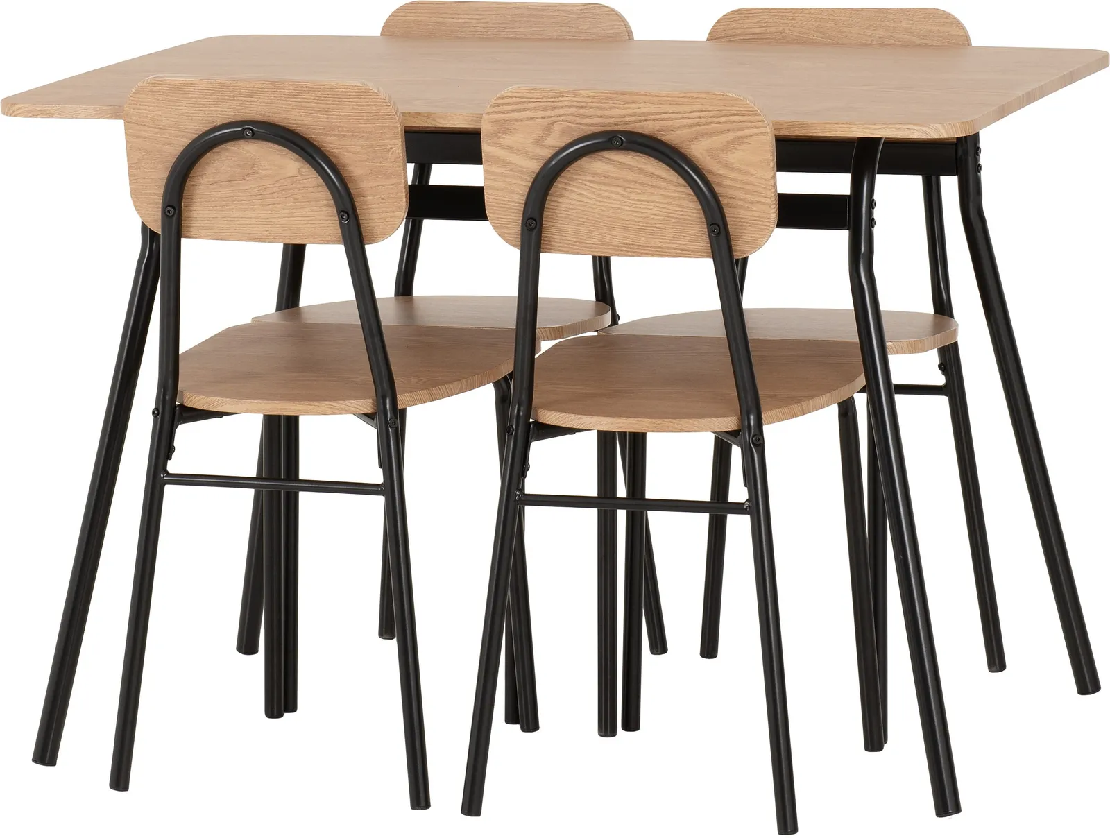 Seconique Warren 1+4 Dining Set in Light Oak 3