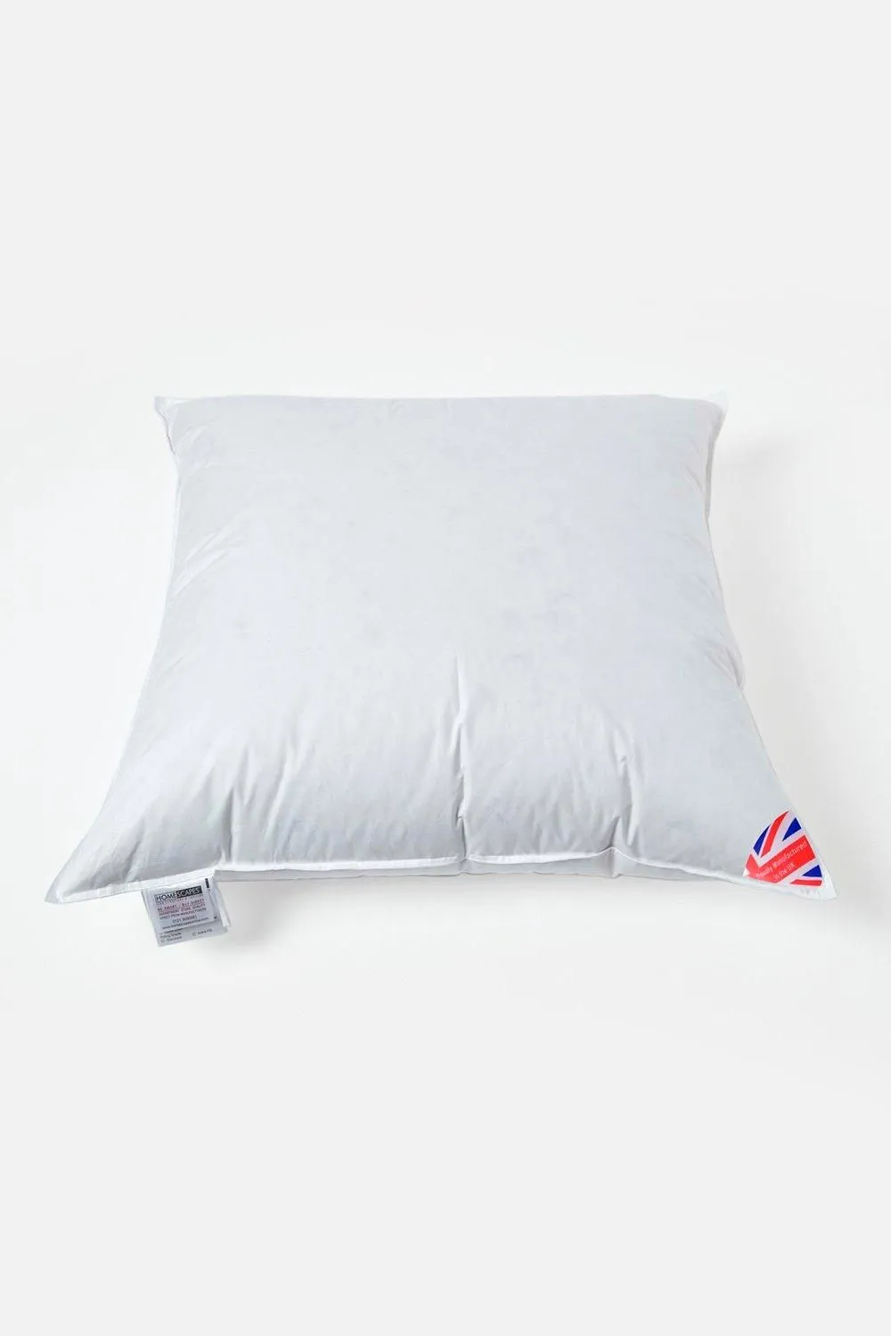 Homescapes Duck Down Cushion Pads Inner Insert Filler Machine Washable in White 4