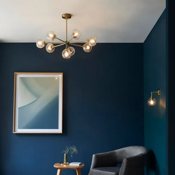 Vogue Asher 8 Light Semi Flush Ceiling Light 6