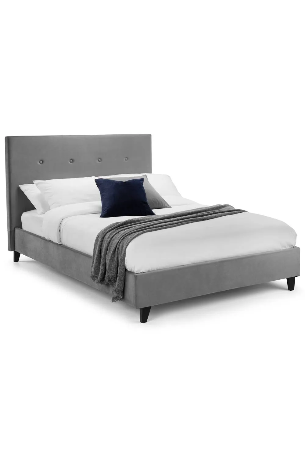 Julian Bowen Shoreditch Upholstered Bed in Grey 2