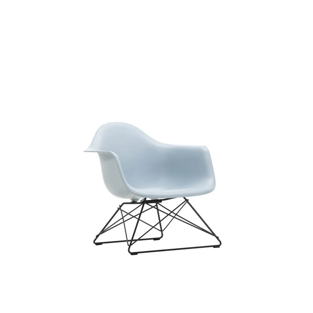 Vitra Eames LAR Chair Ice Grey Basic Dark Powder Coated Wire Base With Cross Struts 1